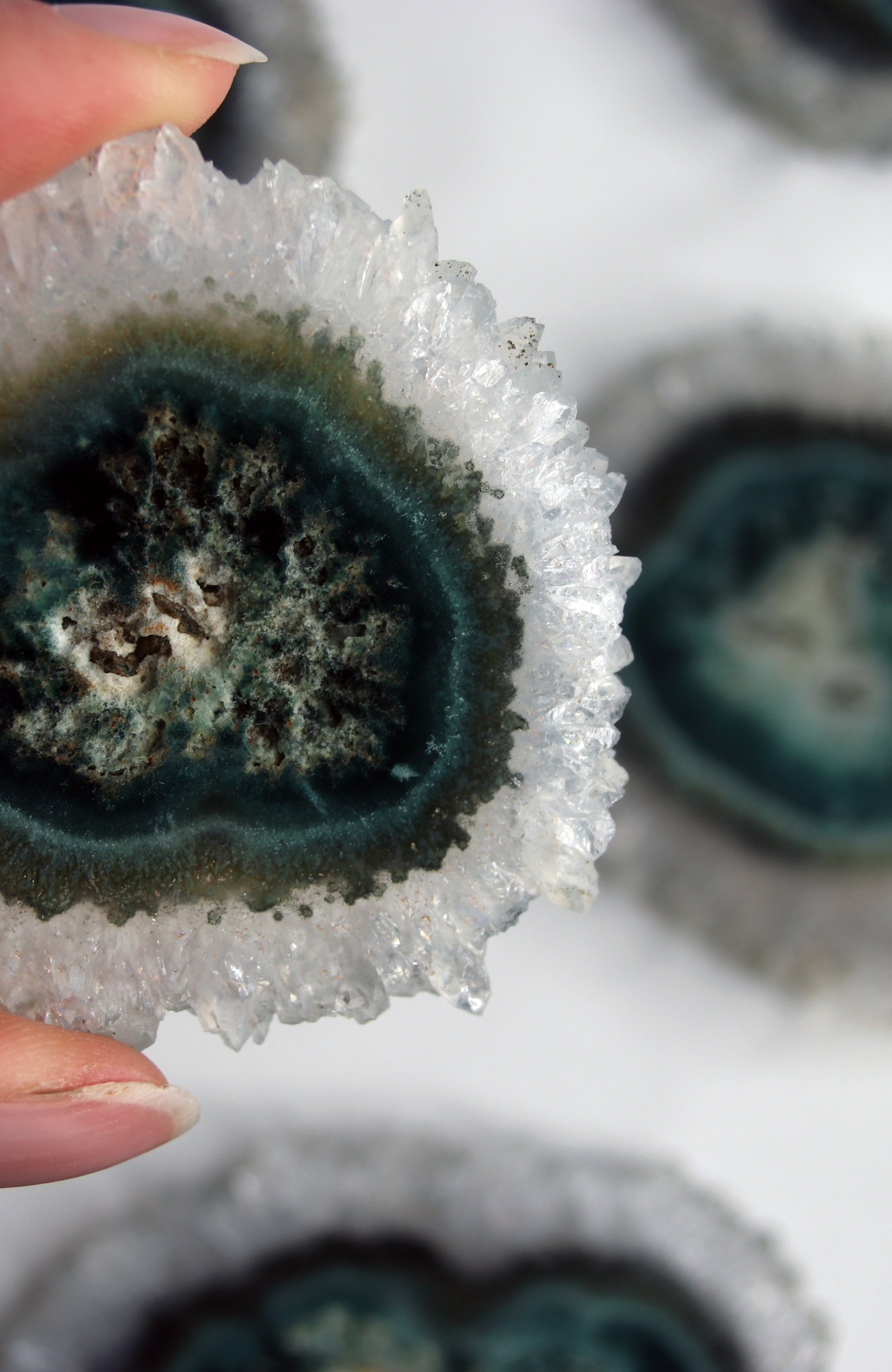 Green Amethyst Flower (Stalactite)